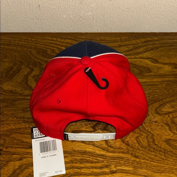 Hurley Red and Navy Snapback Cap - Picture 2 of 6